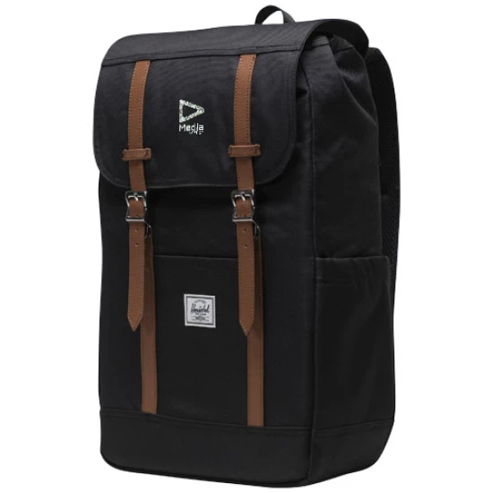 Backpack Herschel Retreat | 100% rPET | 23L | For 15"/16" laptop | zwart