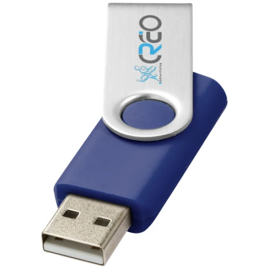 Draaibare USB-stick | Kunststof & Aluminium | 4GB tot 64GB | Levering in 16 dagen | blauw