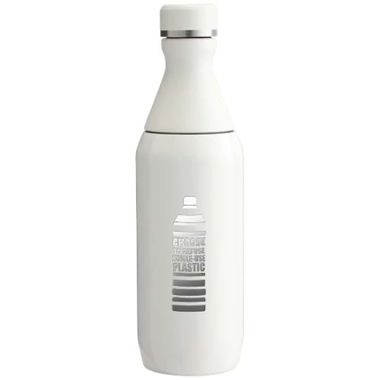 Stanley All Day Slim water bottle | Recycled stainless steel | 350ml | Two-piece opening | High quality | cream