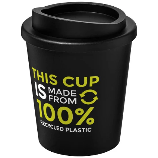 Insulated cup | PP Plastic | 250ml | Compact | solid black