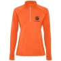 Roly sweatshirt | Recycled polyester 200g/m² & elastane | For women | Quarter zip | Reinforced seam covers