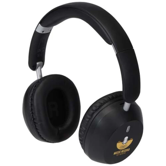 Over-ear foldeable ANC and ENC headphones | Recycled plastic | 223 g | solid black