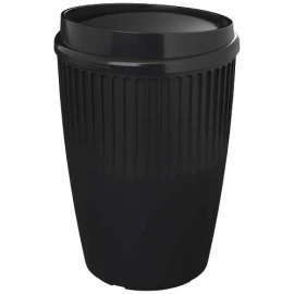 Vaso de 350 ml con tapa "Cirrus POP" negro