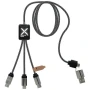 5-in-1 oplaadkabel | rPET | 60 W | Met display | Snelladen