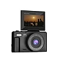 Appareil photo numérique Prixton XPLORER 4K | Plastique ABS, verre et métal | 64 MP | Vidéo 4K | Zoom 18x | Écran IPS rabattable 3"