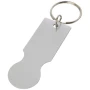 Keyring | Recycled aluminium | 2,30 x 6,50 x 1,00 cm | With trolley coin