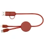 5-in-1 oplaadkabel | Gerecycled ABS | 30 cm | 27W | Snelladen