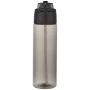 Trinkflasche | Recycelter PET-Kunststoff | 700 ml | Deckel mit Doppelfunktion | Klappbarer Strohhalm