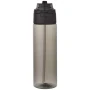 Trinkflasche | Recycelter PET-Kunststoff | 700 ml | Deckel mit Doppelfunktion | Klappbarer Strohhalm
