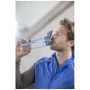 Trinkflasche | Recycelter PET-Kunststoff | 700 ml | Deckel mit Doppelfunktion | Klappbarer Strohhalm
