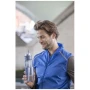 Trinkflasche | Recycelter PET-Kunststoff | 700 ml | Deckel mit Doppelfunktion | Klappbarer Strohhalm