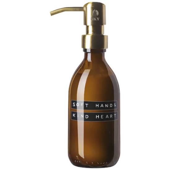 Hand lotion dispenser | Glass | 250ml | Bamboo fragrance | Made in the Netherlands | amber heather