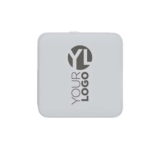 Travel charger | Recycled ABS  | 100W  | EU, UK, and US options & cable | white