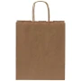 Bolsa de papel | Kraft reciclado | 18x21cm | Asas retorcidas | Hecha en EU