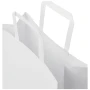 Paper bag | Recycled kraft | 25x32cm | Flat handles | Made in EU