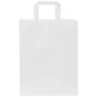 Paper bag | Recycled kraft | 25x32cm | Flat handles | Made in EU
