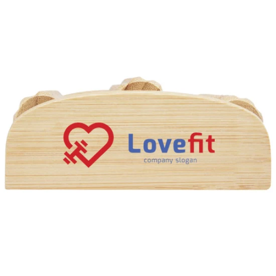 Voetmassageroller | Bamboe | 3 rijen massagerollen | Milieuvriendelijk | naturel