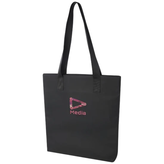 Tote bag | PU recyclé | 38x42cm | Avec compartiment pour ordinateur portable | noir