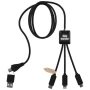 Charging & data transfer cable | rPET & recycled plastic | With pouch and kraft paper card