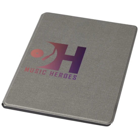 Portfolio | Recycled paper | 20 white lined sheets | 31x22,80cm | Durable | grey