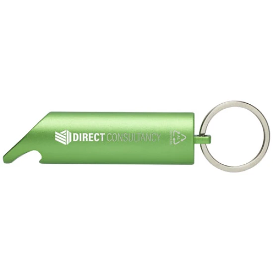 LED keylight | Recycled aluminium | With bottle opener | Durable | green