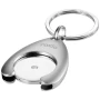 Trolley coin holder keychain | Zinc alloy | Silver colour | With gift box