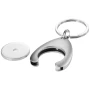 Trolley coin holder keychain | Zinc alloy | Silver colour | With gift box