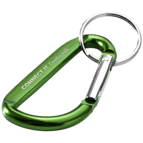 Karabijnhaak sleutelhanger | Gerecycled aluminium | Duurzaam | groen