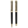 Pen set | Recycled brass | 3 pieces | Blue ink | High quality