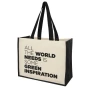 Shopping bag | Canvas 320g/m² and jute 320 g/m² | 23L | Resistance of up to 12 kg weight | OEKO-Tex certified