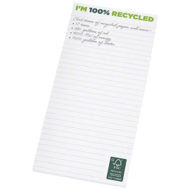 1/3 A4 notepad | Recycled paper & cardboard | 25 sheets | Full-colour print