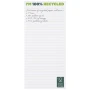 1/3 A4 Notizblock | Recyclingpapier und -karton | 25 Blatt | Vollfarbdruck