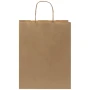 Bolsa de papel | Kraft reciclado | 25x32cm | Asas retorcidas | Hecha en EU