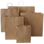 Bolsa de papel | Kraft reciclado | 25x32cm | Asas retorcidas | Hecha en EU