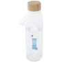 Water bottle | Glass & bamboo | 500ml | Silicone handle | Sustainable