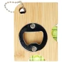 Bottle opener | Bamboo & stainless steel | With spirit level