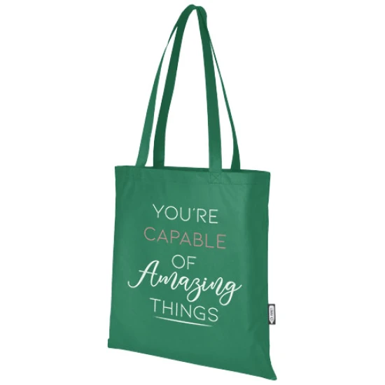 Tote bag non-tissé | Polyester recyclé | 6L | Avec résistance 5kg | vert