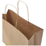 Paper bag | Kraft 120 g/m² | 31x12x25cm | Twisted handles | Made in Europe