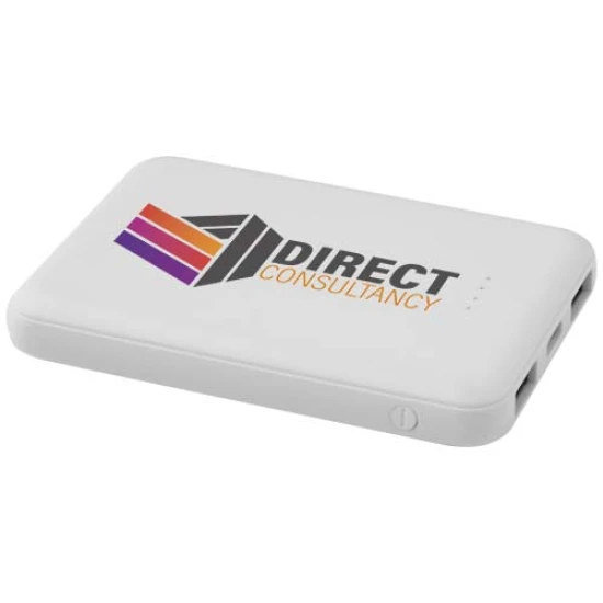 Powerbank | Gerecycled plastic | 10W | Laadt 3 apparaten tegelijkertijd op | Volledig kleur | wit