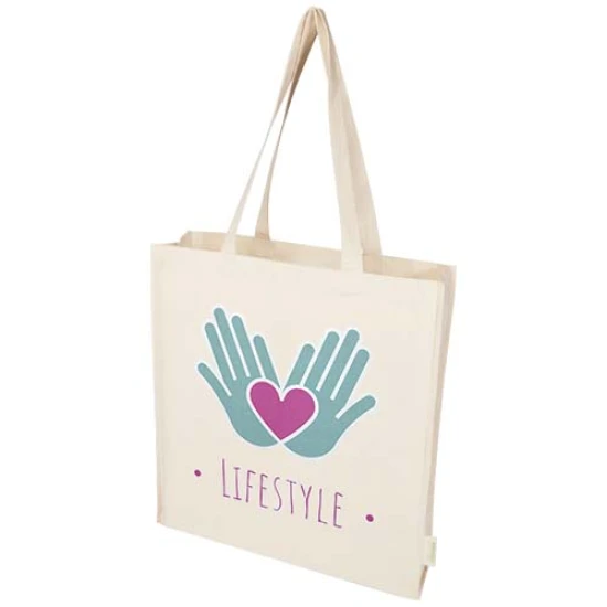 Tote bag | Biologisch katoen 180g/m² | 14L | Bestand tegen een gewicht tot 5 kg | naturel