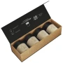 4 Tassen | Keramik und Gummiholz | 150 ml