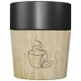 4 Tassen | Keramik und Gummiholz | 150 ml