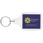 Schlüsselanhänger mit Metall-Schlüsselring | Kunststoff | 4,6 cm x 7,3 cm | Papier einlegen möglich
