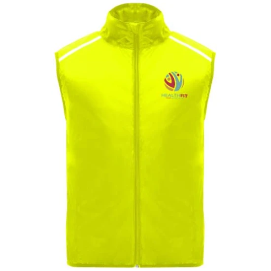 Roly Laufweste | Polyester 70g/m² | Unisex | Winddicht & atmungsaktiv | fluor yellow