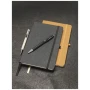 A5 notebook | Cover in leather leftover pieces | 80 sheets | Lined paper