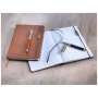 Coffret cadeau | Papier certifié FSC & laiton recyclé | 2 pièces | Encre noire | Haute qualité