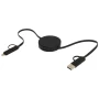 5-in-1 Ladekabel | Recyceltes ABS | 90 cm | 40W | Schnellladung