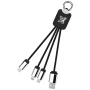 Light-up cable | rPET Plastic, Metal, Rubber | Three connectors