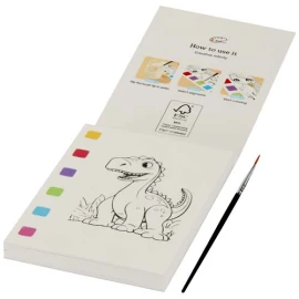 Malbuch und Wasserpinsel-Set | FSC-zertifiziertes Papier | 20 Blätter | Integrierte Farbpalette