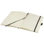 A5 notebook | 160 lined pages | Cream paper | Document pocket | Pen loop